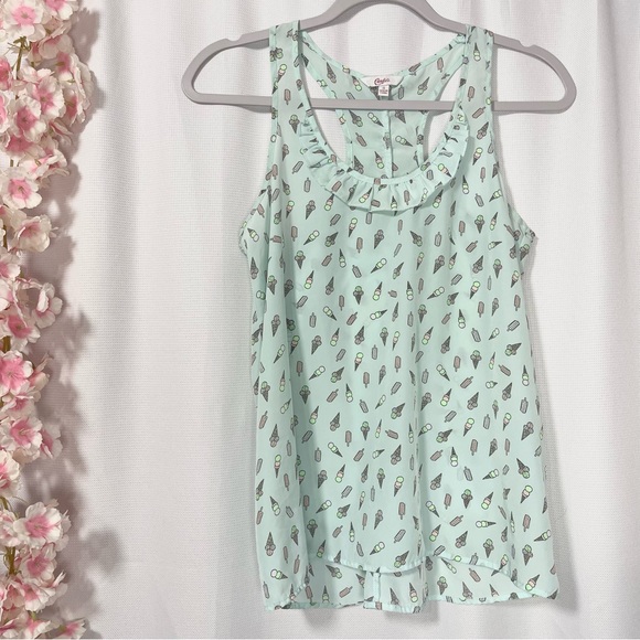 Candies Ice cream print tank top small medium - Picture 2 of 6